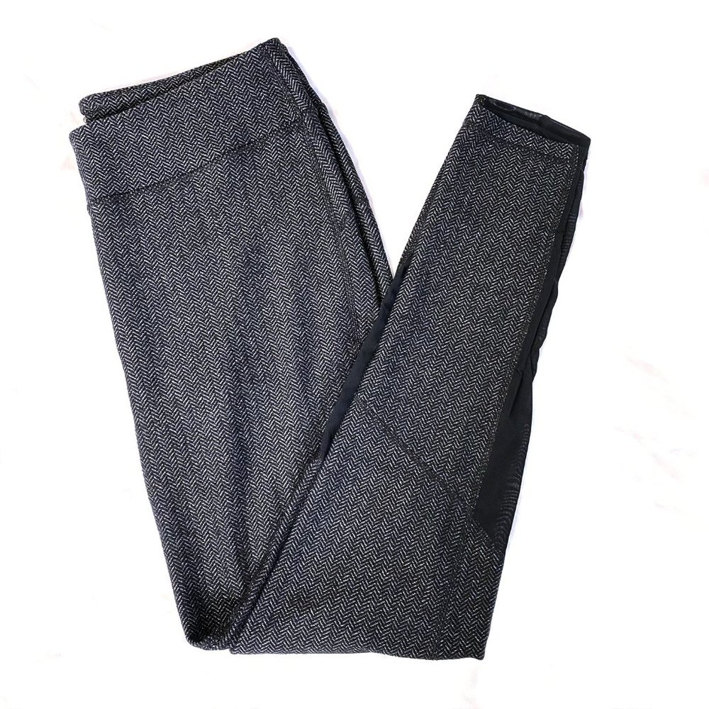 Roots Salt & Pepper Leggings w Mesh Panel Calves